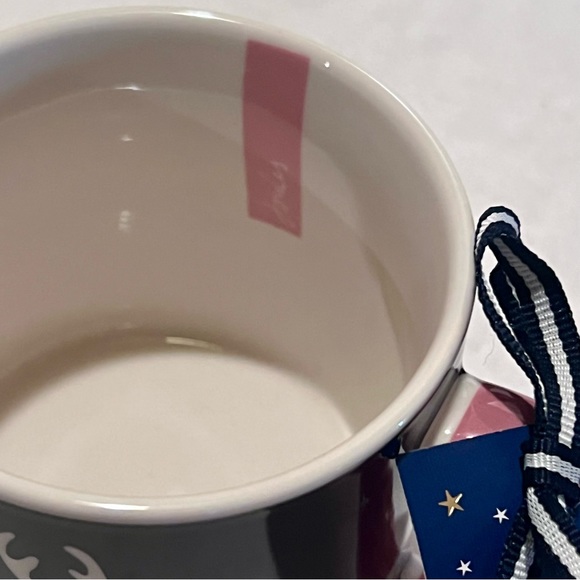 Two (2) JOULES Dog We Woof You a Merry Christmas Ceramic Mugs Blue/White 12oz - Picture 4 of 13